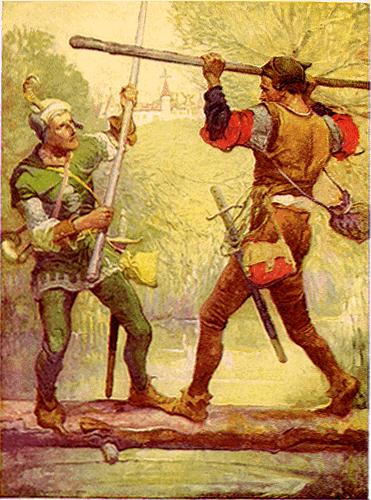 Louis Rhead Robin Hood and Little John Spain oil painting art